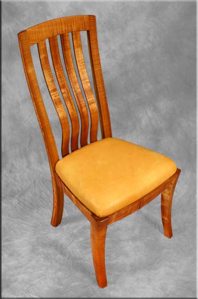 Custom Wood Desk chair by Robert Lippoth Studio
