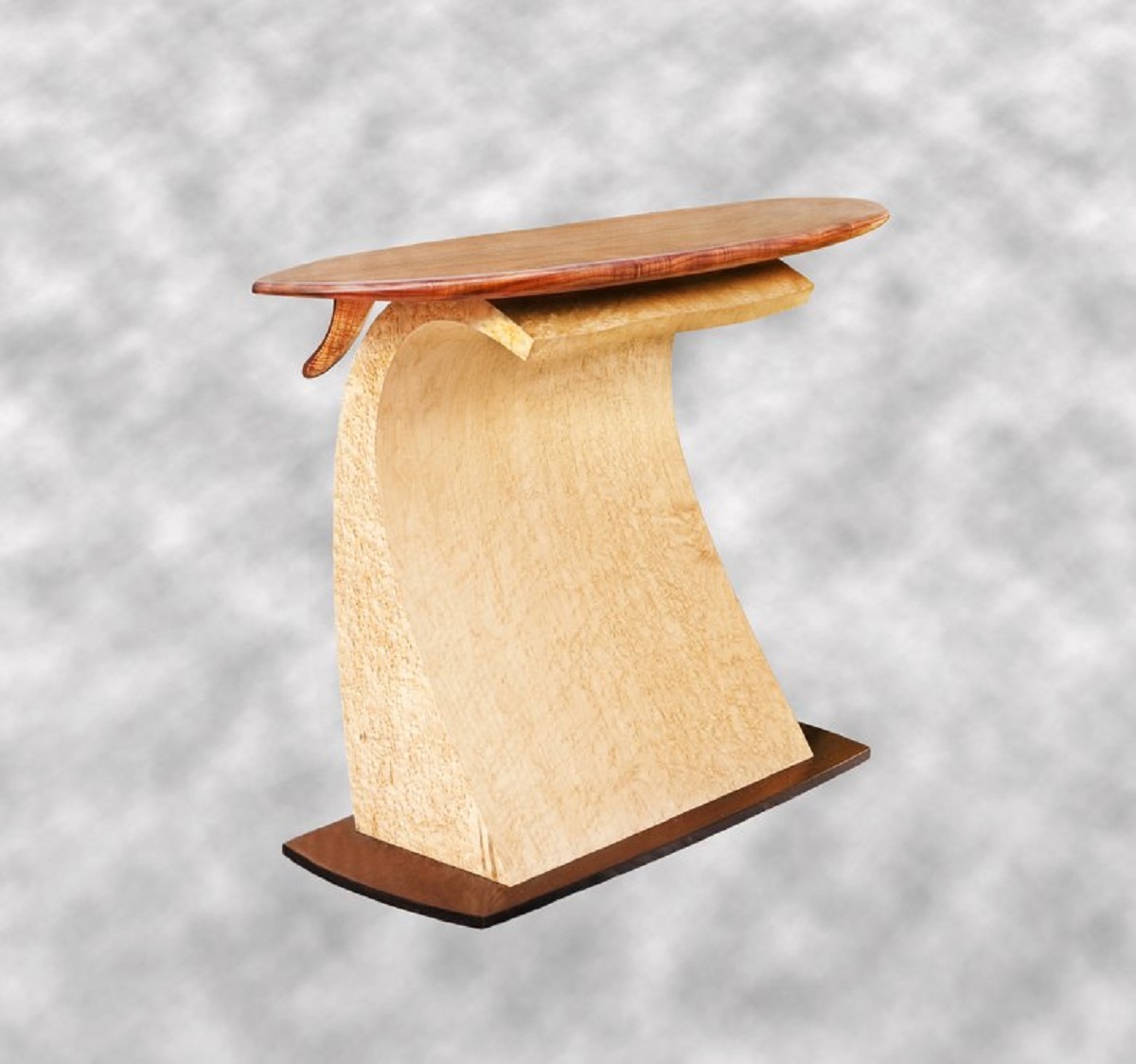 a wave side table by Robert Lippoth Studio